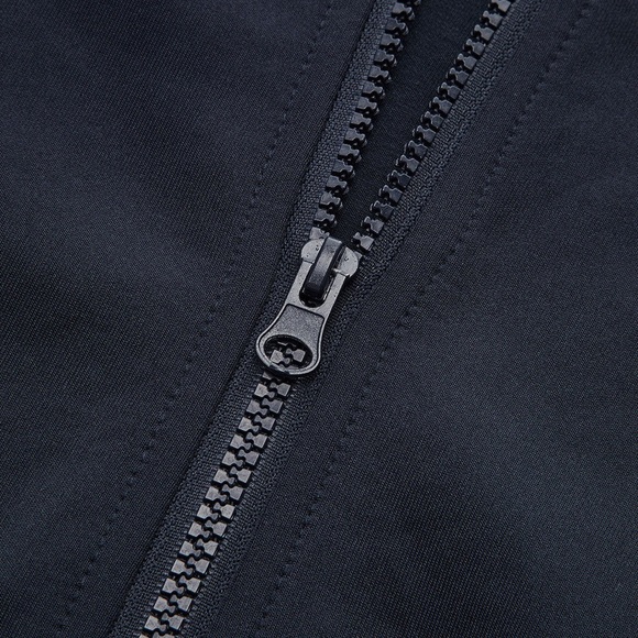 Commense Navy Quadruple Stripe Cropped Sweatshirt Size XS NWT - Picture 2 of 4